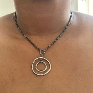 Sterling silver necklace, vintage